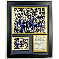 University of Michigan Wolverines Football | 2023 CFP National Champions | Framed Double Matted Photo Collages | (12