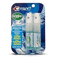 Crest Breath Mist With Scope Long Lasting Peppermint 2 7Ml Bottles