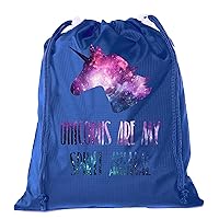Mato & Hash Unicorn Drawstring Bag Mini Unicorn Gift Bags for Birthdays Make up & Decorations - Royal CA2655Unicorn S7
