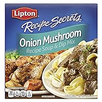 Lipton Soup and Dip Mix For a Delicious Meal Onion Mushroom Great With Your Favorite Recipes, Dip or Soup Mix 1.8 oz