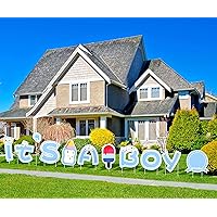 IT’S A Boy Yard Sign with Stakes - Welcome Home Baby Boy Decorations Outdoor, Baby Shower Yard Sign Lawn Decorations