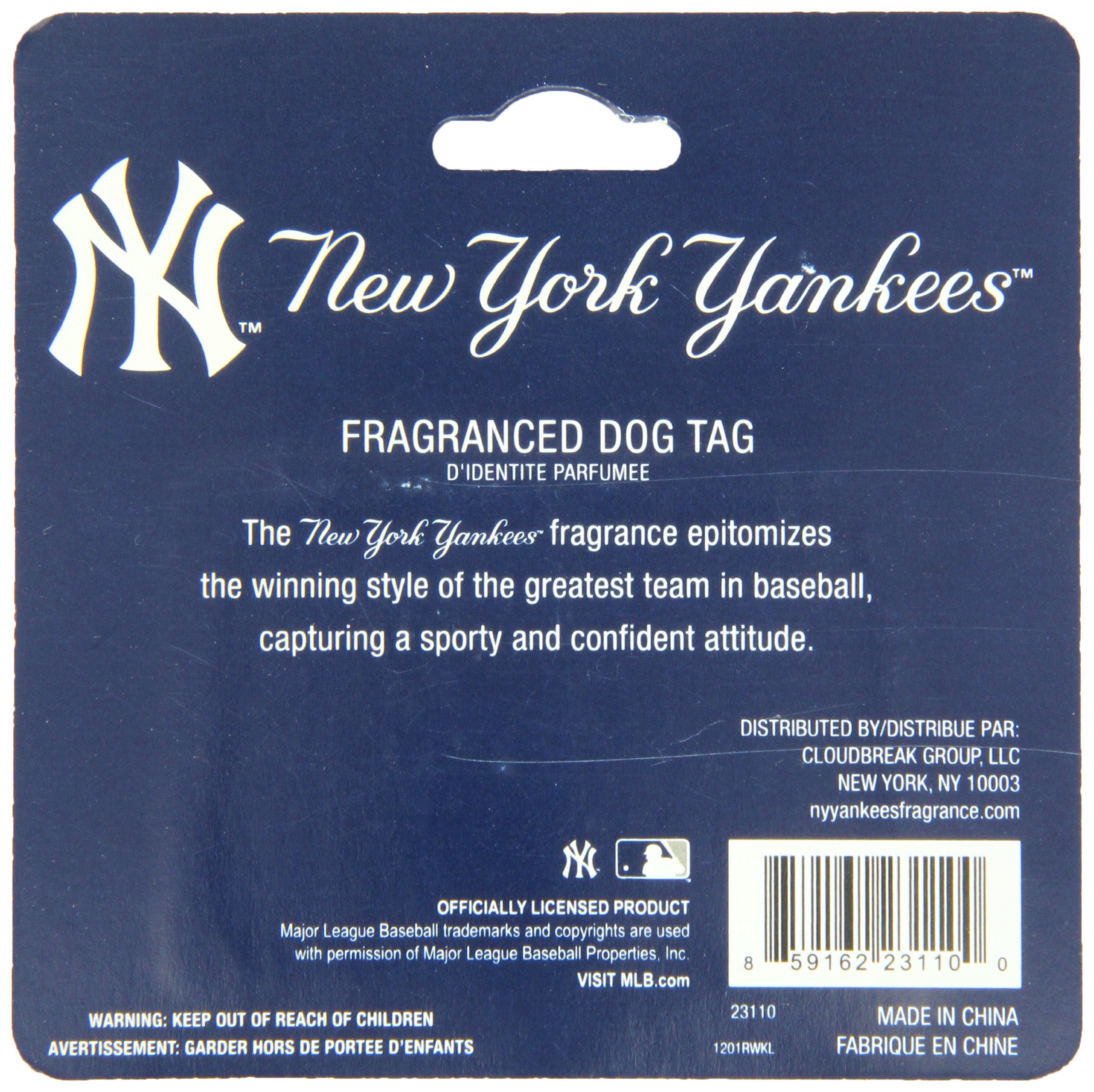 New York Yankees Men's Fragranced Dog Tag
