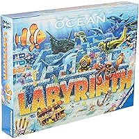 Ravensburger Ocean Labyrinth Family Board Game for Kids & Adults Ages 7 and Up - So Easy to Learn & Play with Great Replay Value