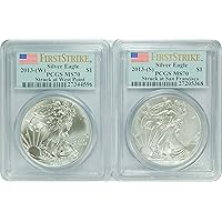 2013 Collection West Point Silver Eagle Set PCGS 70 FIRST STRIKE Dollar PCGS PR-70