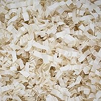 MagicWater Supply - 2 oz - Monster Ivory - Jumbo Large Cut Crinkle Cut Paper Shred Filler great for Gift Wrapping, Basket Filling, Birthdays, Weddings, Anniversaries, Valentines Day