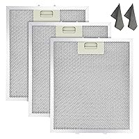 3 Pack W10169961A Range Hood Filter-10.5x12 Inch Aluminum Mesh Filter Replacement Compatible with Whirl-pool, Ik-ea, Kitchen-Aid, Jenn-Air Replace W10870878, W10875058, W10833076, W10169961, W11245983