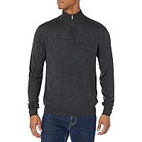 Goodthreads Men's Lightweight Merino Wool Quarter-Zip Jumper (Available in Tall)