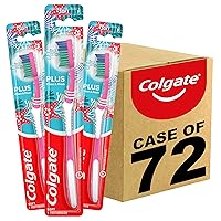 Colgate Extra Clean Toothbrush, Plus Soft, 72 Count