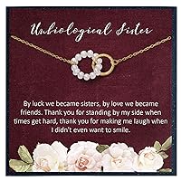 Unbiological Sister Gift for Sister Friends Necklace Gift for Non Biological Sister Gifts for Women Unbiological Sister