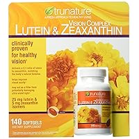 Vision Softgels Complex Lutein and Zeaxanthin Supplement, 140 Count