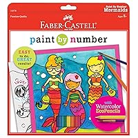 Faber-Castell - Paint by Number Mermaids , Mermaids - Watercolor Paint