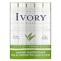Ivory Aloe 10-Count: Bath Size Bars 4 Oz Packaging may Vary