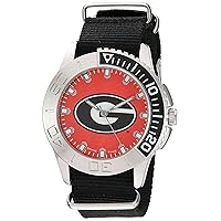 Game Time Men's 'Starter' Metal and Nylon Quartz Analog Watch, Color:Black (Model: COL-STA-GEO)