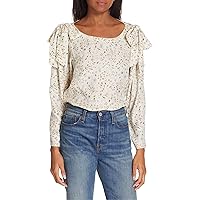 Rebecca Taylor Womens Vivianna Tie Pullover Blouse