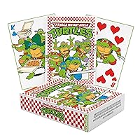 AQUARIUS Teenage Mutant Ninja Turtles Pizza Playing Cards – TMNT Themed Deck of Cards for Your Favorite Card Games - Officially Licensed TMNT Merchandise & Collectibles