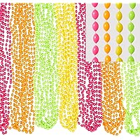 Assorted Neon Colors Bead Necklaces – 30