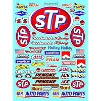 Generic Monroe - Sticker Gang Sheet 32-1/10 Scale White Vinyl R/C Model Decal Sticker Sheet Radio Control Lexan Body - Decorate Your R/c Cars, Boats, Trucks Along with Any Other Scale Model Kit.
