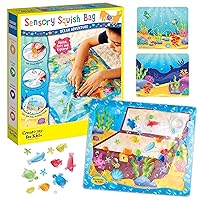 Creativity for Kids Sensory Squish Bag: Ocean Adventure - Toddler Sensory Mat, Calming Toys and Motor Skills Activities for Kids Ages 3-5+, Busy Board, Calm Down Corner Supplies