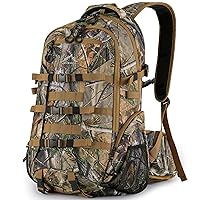 600D Waterproof Hunting Backpack for Men,30L Camo Hunting Pack with Bow Holder