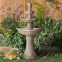 Farron Rustic Outdoor Floor Water Fountain 46