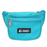 80's Neon Fanny Pack!!-- Turquoise-- Easy snap waist buckle-- 3 zippered pocket compartments