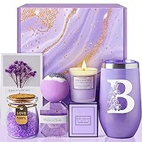 Birthday Gifts for Women, Personalized Gifts for Mom Sister Best Friend Wife Girlfriend, Unique Spa Relaxing Gift Baskets for Women Who Have Everything, Get Well Gifts, Self Care Gifts (B)