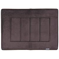 Ultra-Soft Extra-Thick Memory Foam Bath Mat (17 in x 24 in, Coffee Brown)
