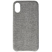 Reiko - iPhone X/iPhone Xs Herringbone Fabric Case - Dark Gray