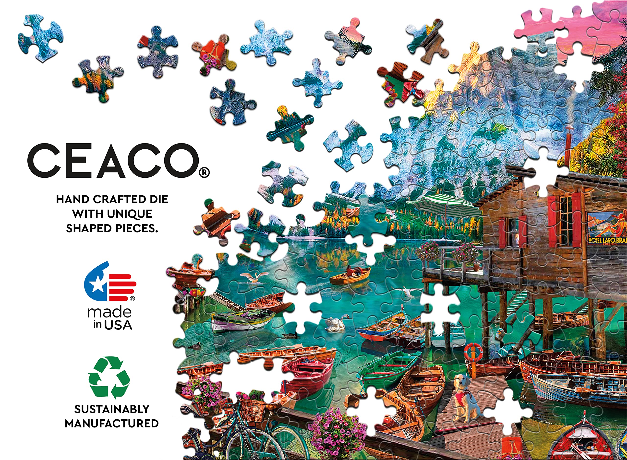 Ceaco - Lago Di Braies, Italy - 1500 Piece Jigsaw Puzzle