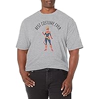 Marvel Big & Tall Classic Best Costume Ever Captain Men's Tops Short Sleeve Tee Shirt