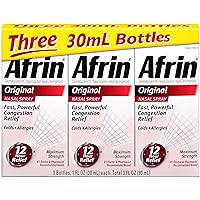 Afrin Original Nasal Spray, 1 Fl Oz, Pack of 3