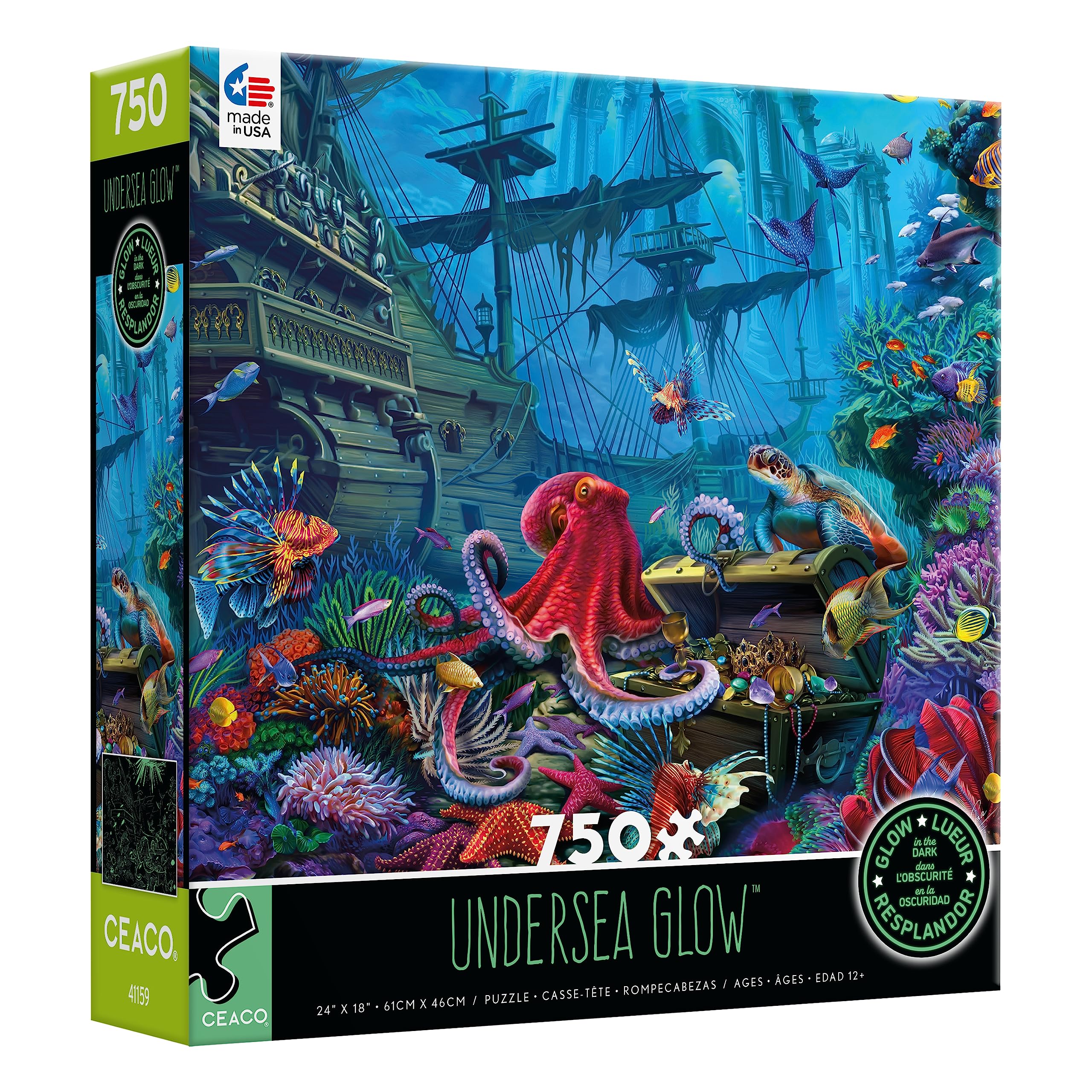 Ceaco - Undersea - Glow - 750 Piece Jigsaw Puzzle