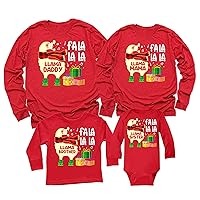 Matching Family Christmas Llama Buffalo Plaid Long Sleeve Shirt