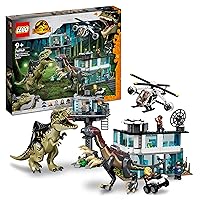 LEGO® Jurassic World Giganotosaurus & Therizinosaurus Attack 76949 Building Kit; Fun Toy for Kids Aged 9