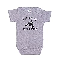 From The Bottle To The Throttle, Dirt Bike Onesie, Unisex Bodysuit