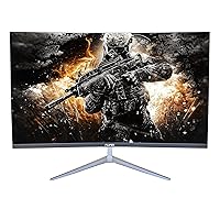 32 Inch Curved Gaming Monitor, 75Hz 1920x1080 1080p, FHD with HDMI VESA, Built-in Speaker, Ultra Thin 32”, 4000:1 Contrast Ratio, 99% sRGB