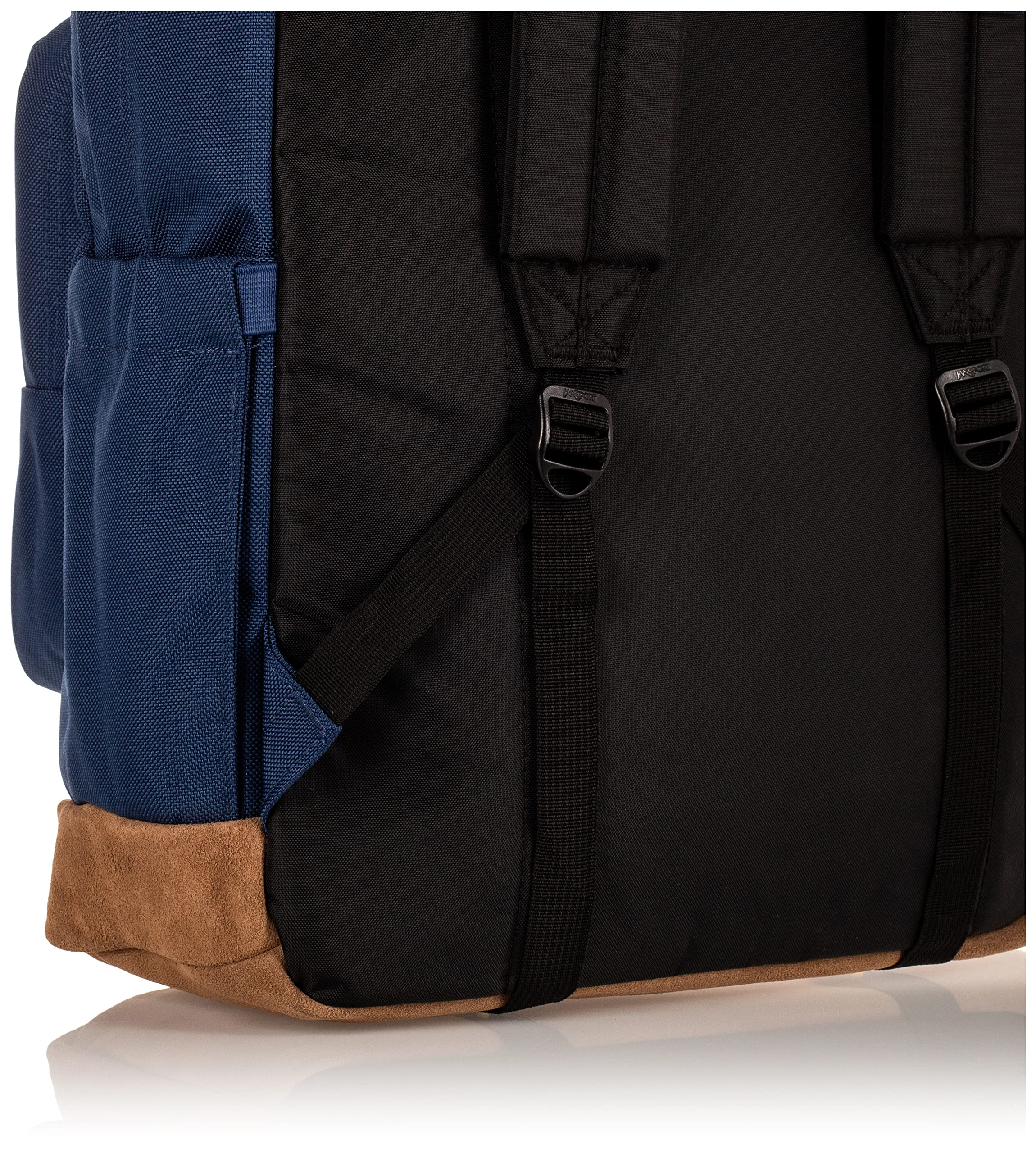 JanSport Right Pack Backpack - Travel, Work, or Laptop Bookbag with Leather Bottom, Navy