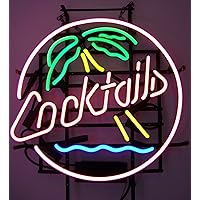 5CPALM Cocktails and Palm Tree Neon Business Sign, 4
