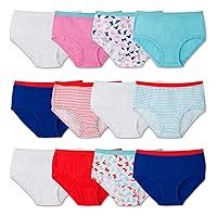 Fruit of the Loom Little Girls' Assorted Briefs (Pack of 12)