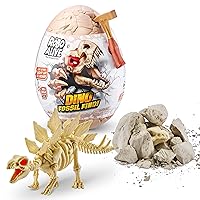 Robo Alive Dino Fossil Find - Stegosaurus by ZURU Excavate Dinosaur Fossils Digging Kit Collectible Toy with Slime, Multi-Color, Small