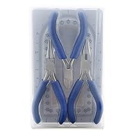Beadalon Travel Kit, Chain, Round Nose Pliers, Cutter and Mini Bead Board, with Plastic Case Tools