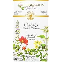 Teabags Herbal Catnip Leaf and Blossom Organic -- 24 Herbal Tea Bags