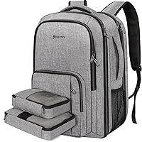 Travel Backpack for Women Airline Approved, Extra Large Carry on Backpack for Men TSA Approved Backpack with 2 Packing Cubes College Backpack Fits 17 Inch Laptop 50L