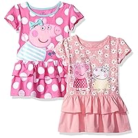 Peppa Pig 2-Pack Dress Clothes for Toddlers Girls