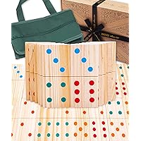 Jaques of London Wooden Giant Dominoes | Garden Games for Kids | Dominoes for Children | Outdoor Games | Since 1795…