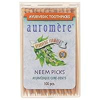 Auromere Ayurvedic Neem Toothpicks, 100 CT Auromere Ayurvedic Neem Toothpicks, 100 CT