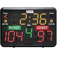 Multisport Indoor Tabletop Scoreboard- Used for Basketball, Volleyball, Wrestling and More
