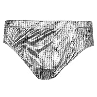 INTIMO Mens Silver Squares Geometric Print Bikini Brief Underwear