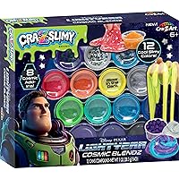 Disney Pixar Lightyear Cosmic Blendz 12 Colors of Premade Slime Set with Mix-ins, Ages 6 Years and up