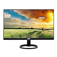 23.8” Full HD 1920 x 1080 IPS Zero Frame Home Office Computer Monitor - 178° Wide View Angle - 16.7M - NTSC 72% Color Gamut - Low Blue Light - Tilt Compatible - VGA HDMI DVI R240HY bidx